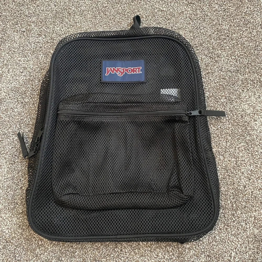 jansport backpack mesh black Eco Backpack, Red Tape, 17 x 12.5 x 6 - Large Semi-Transparent Bag for Adults with Laptop Sleeve, Padded Back Panel, the Big Student backpack is equipped with extra Jansport mesh backpack; 12 years